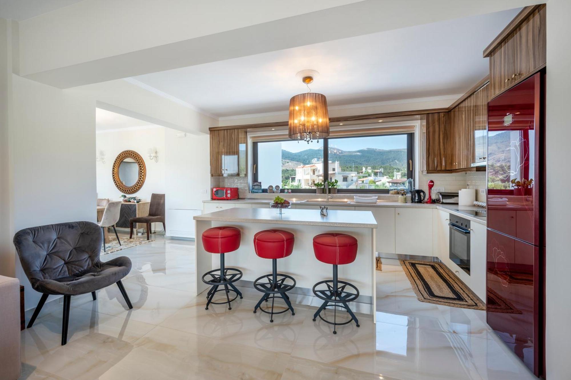 Olive Green Haven-3Br-Private Parking-Balcony Kos-Stadt Exterior foto